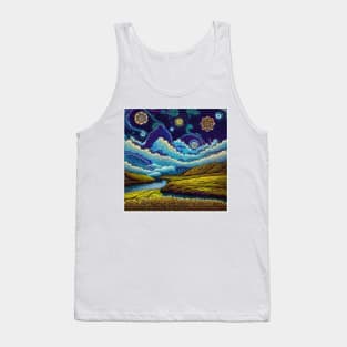 Paint Pour Paradise Tank Top